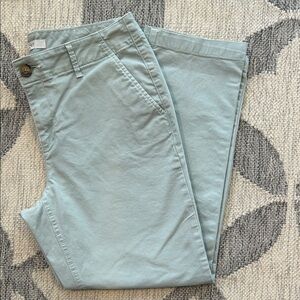 Ann Taylor LOFT The Slim Straight Leg Chino Pants in Light Aqua